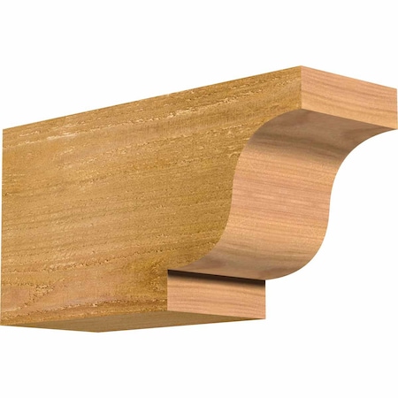 Ekena Millwork Newport Rough Sawn Rafter Tail, Western Red Cedar, 4"W x 6"H x 12"L RFT04X06X12NEW00RWR